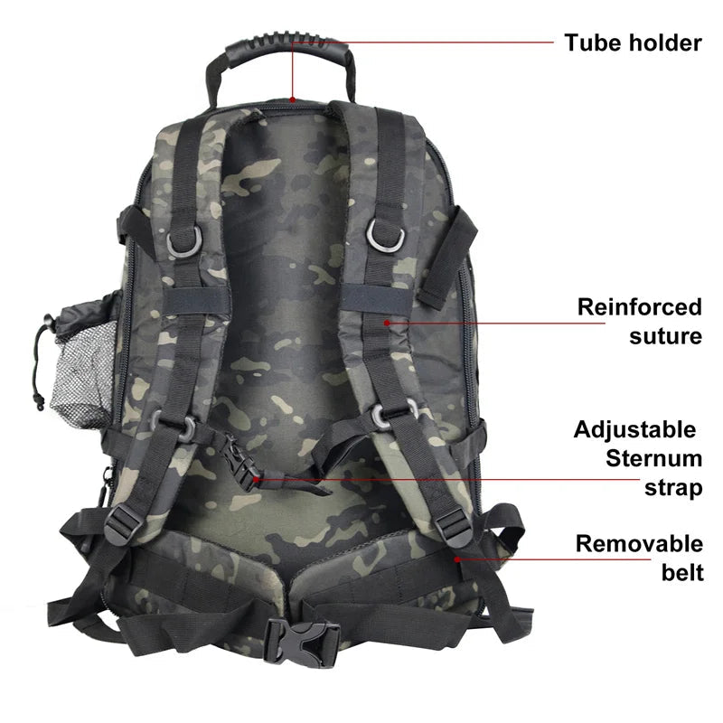 Tactical backpack with water bottle holder The Store Bags 