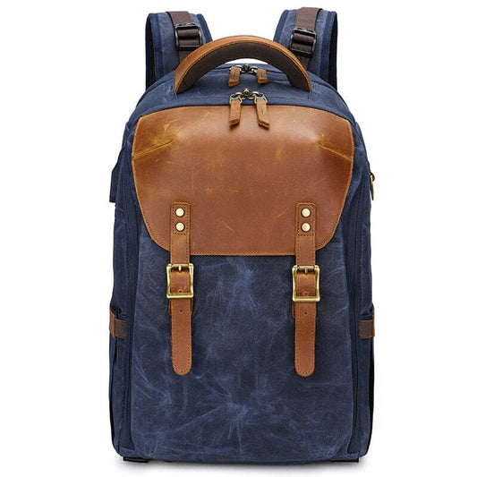 Canvas Camera Bag Backpack The Store Bags Blue