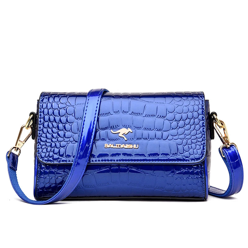 Croc Embossed Crossbody Bag The Store Bags Blue