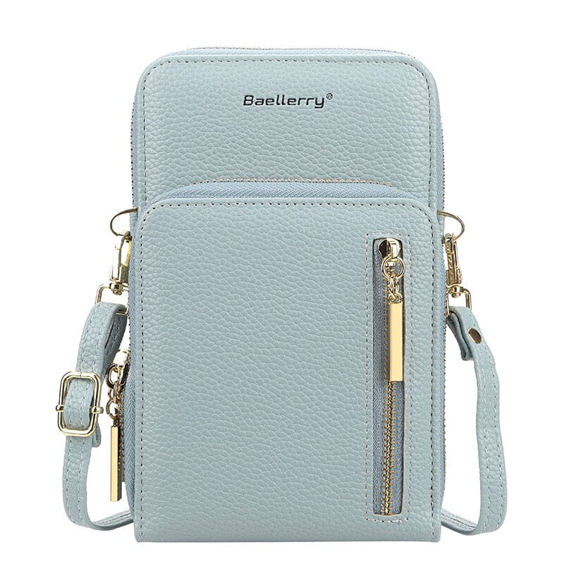 Leather Phone Pouch The Store Bags Light Blue 