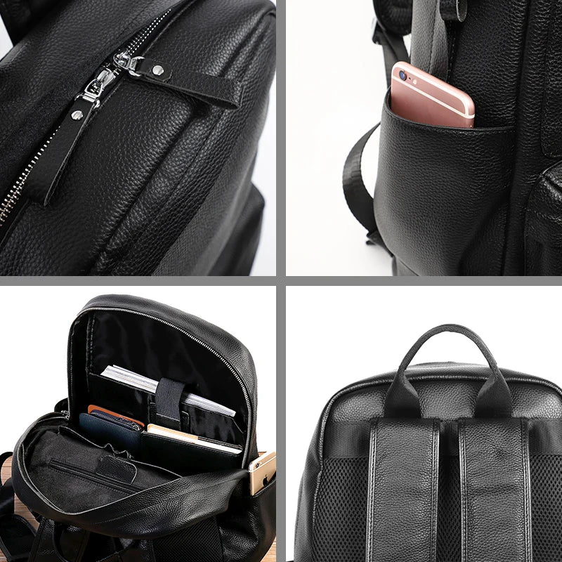 15 inch Laptop Backpack Leather