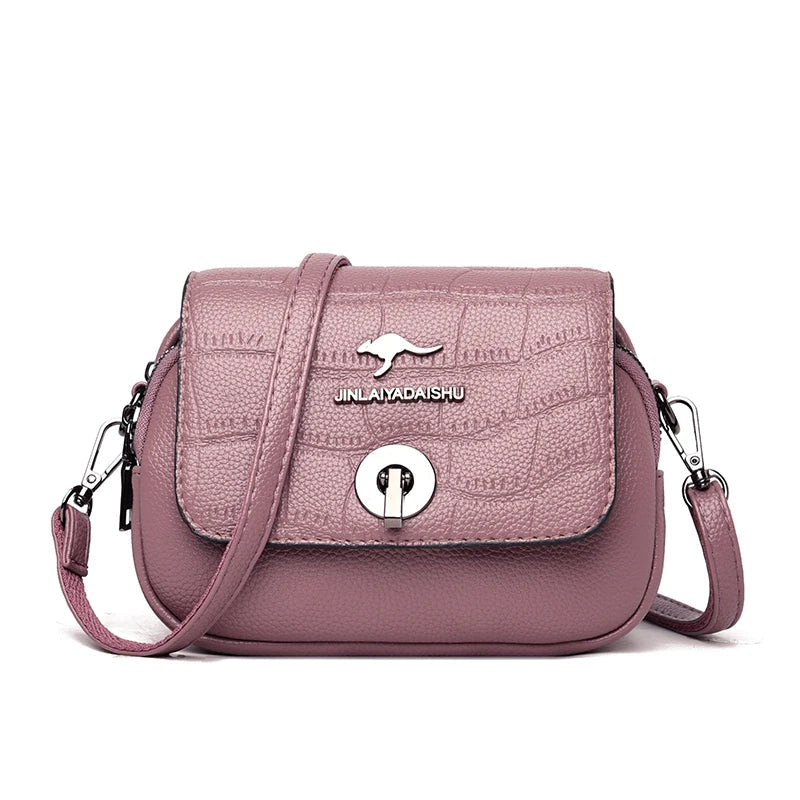 Croco Crossbody Bag The Store Bags Purple