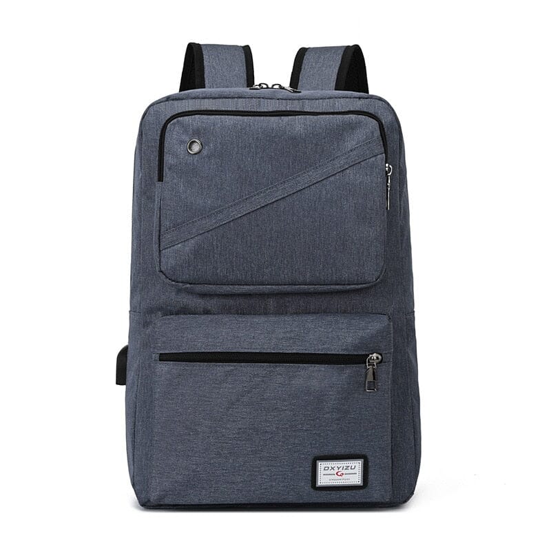 Multi Compartment 15.6 Laptop Backpack The Store Bags Gray blue