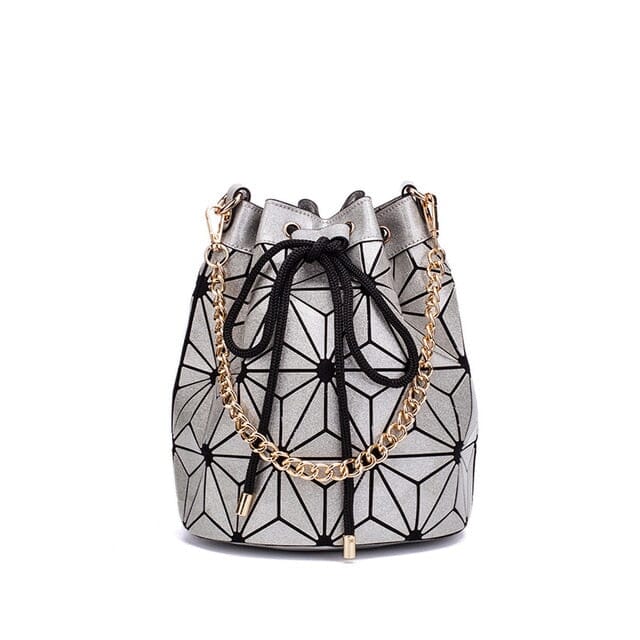 Bucket Geometric Bag The Store Bags sliver