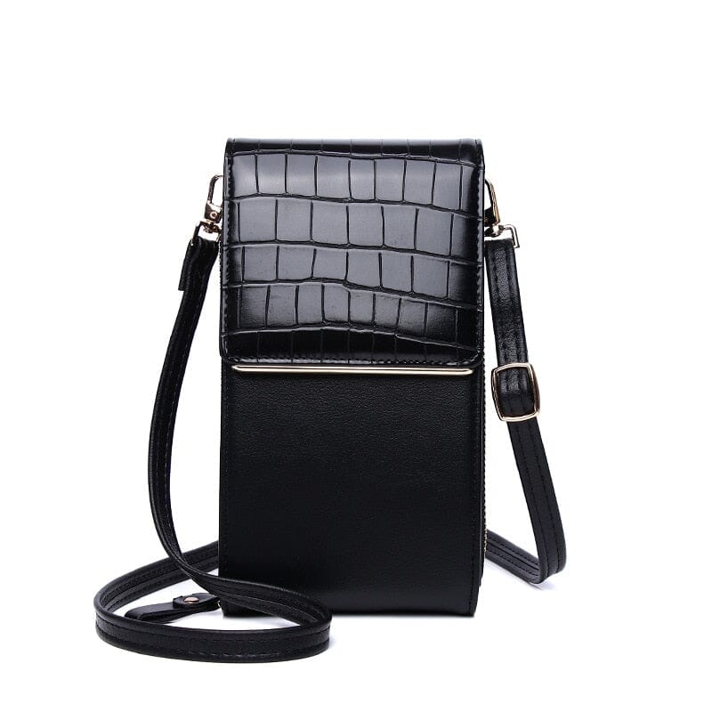 Leather Crossbody Phone Wallet The Store Bags Black 