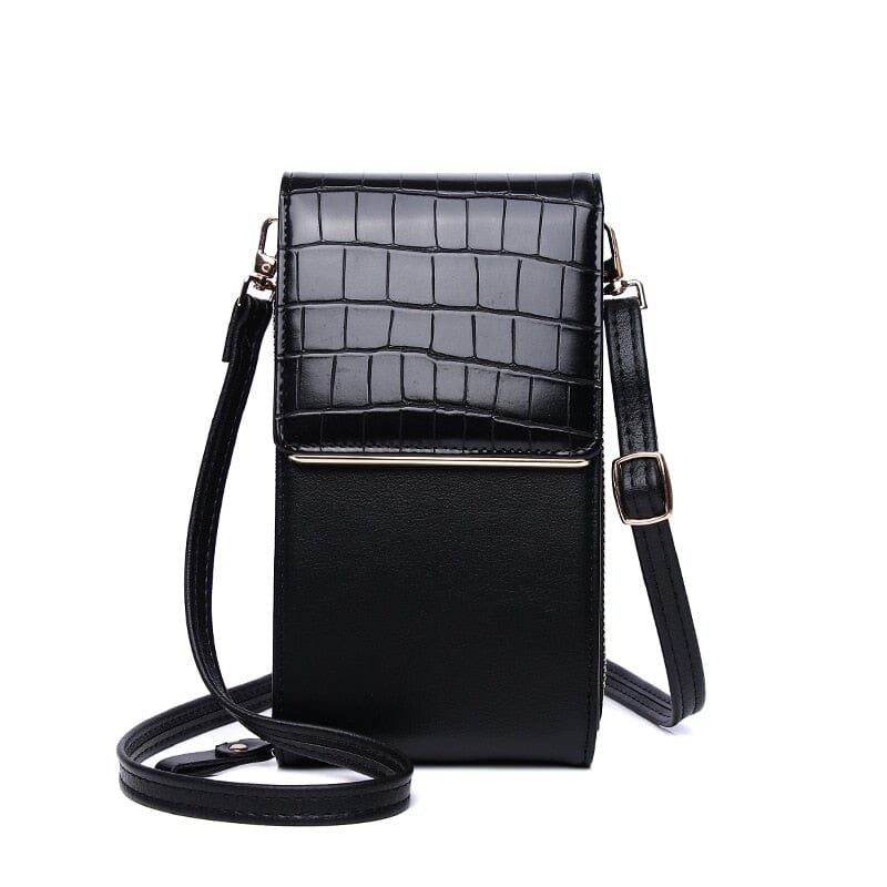 Leather Crossbody Phone Wallet The Store Bags Black