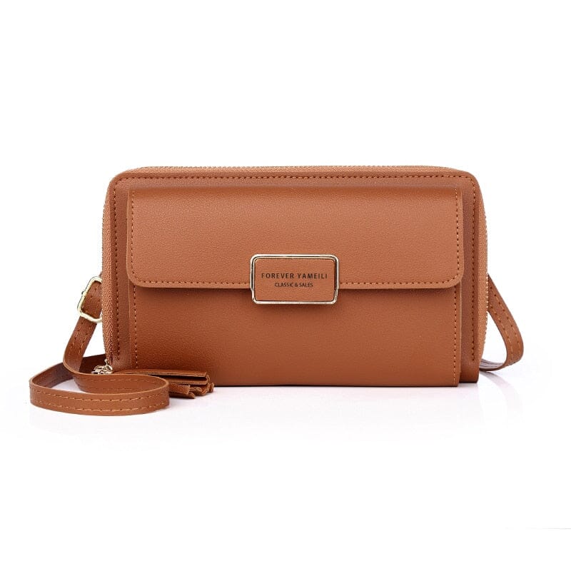 Phone Wristlet Wallet Leather The Store Bags Brown