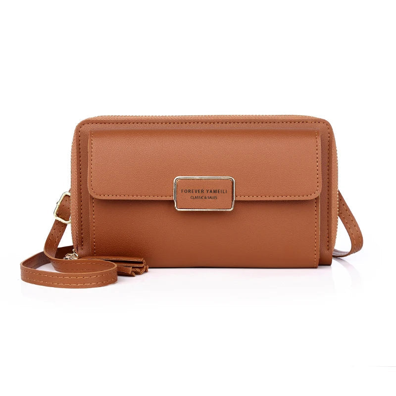 Leather Cell Phone Crossbody Bag The Store Bags Brown 