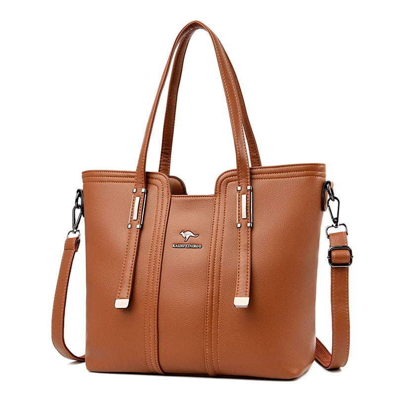 Bolsa tote piel con cremallera