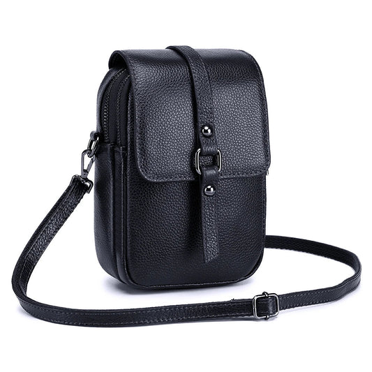 Small Leather Crossbody Phone Purse 100002856 The Store Bags black 