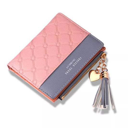 Women's Slim Clutch Fashion Hard Case Wallet Organizer The Store Bags pink 