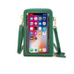 Touch Screen Waterproof Leather Crossbody Phone Bag The Store Bags green 