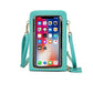 Touch Screen Waterproof Leather Crossbody Phone Bag The Store Bags light green 