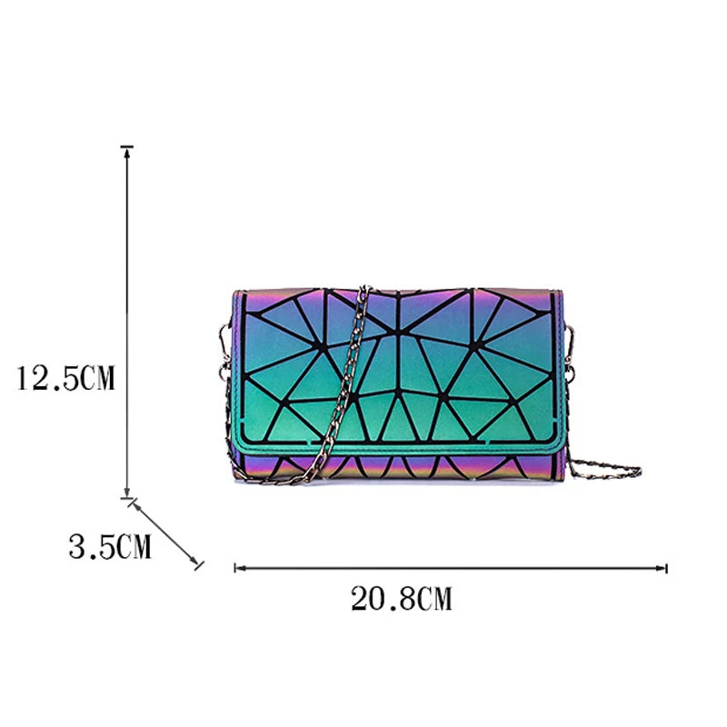 Geometric Purse With Chain Shoulder Bag The Store Bags