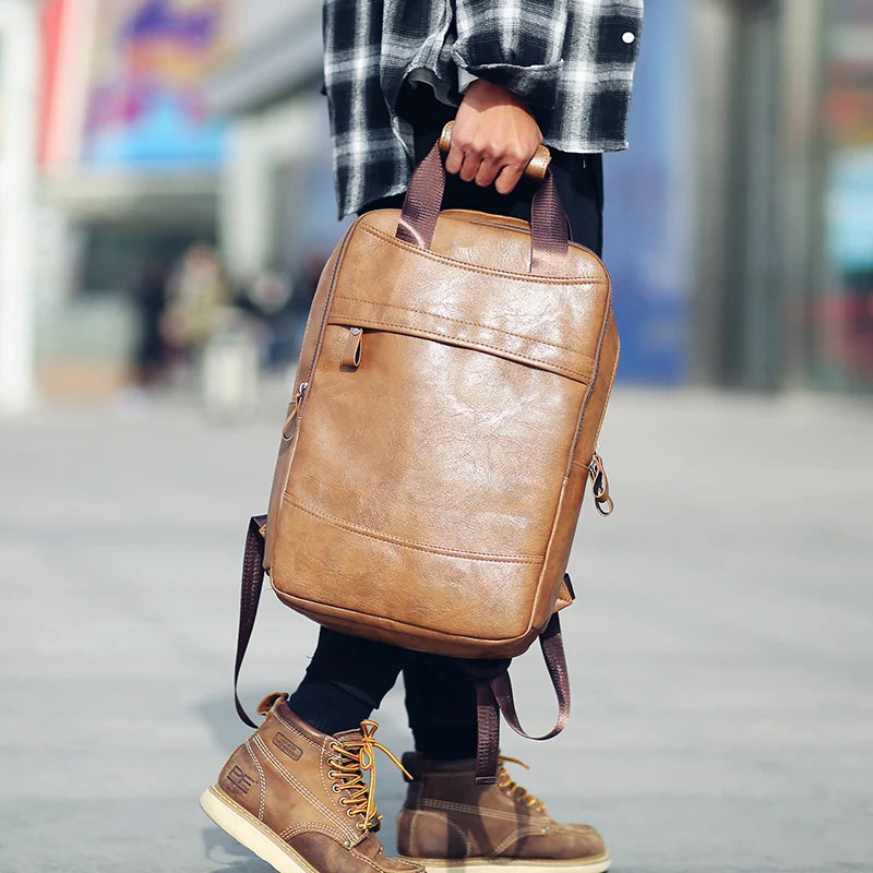 Leather Backpack For 15 inch Laptop