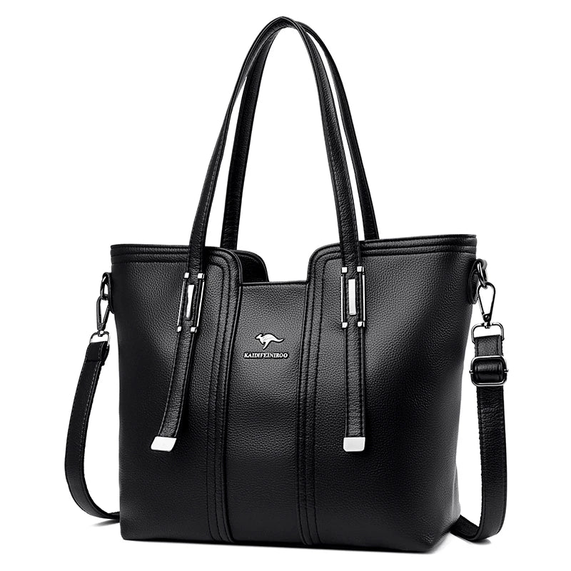 Bolsa tote piel con cremallera