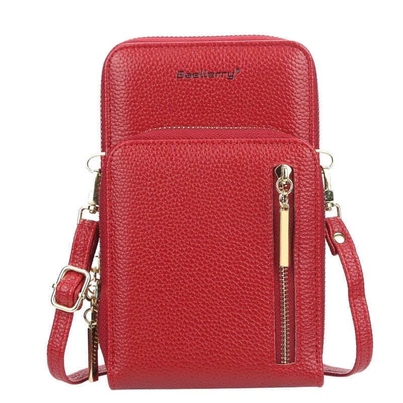 Leather Phone Pouch The Store Bags Red 