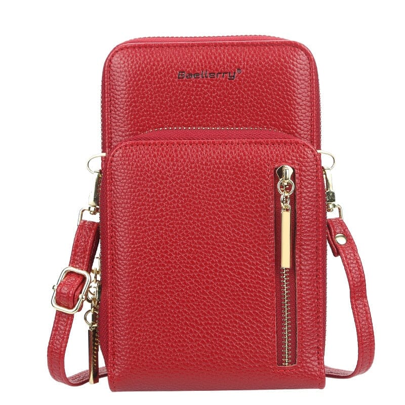 Leather Phone Pouch The Store Bags Red