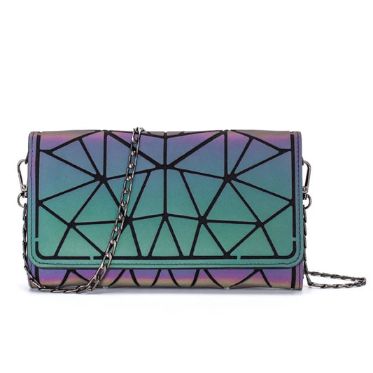 Geometric Purse With Chain Shoulder Bag The Store Bags Luminous5 