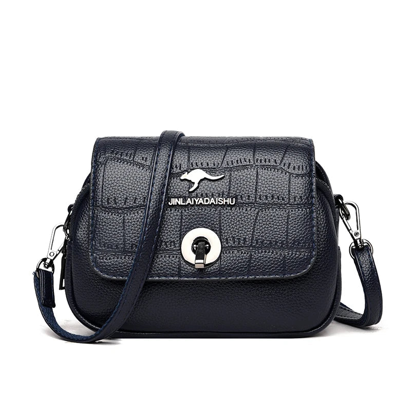 Croco Crossbody Bag The Store Bags Blue 