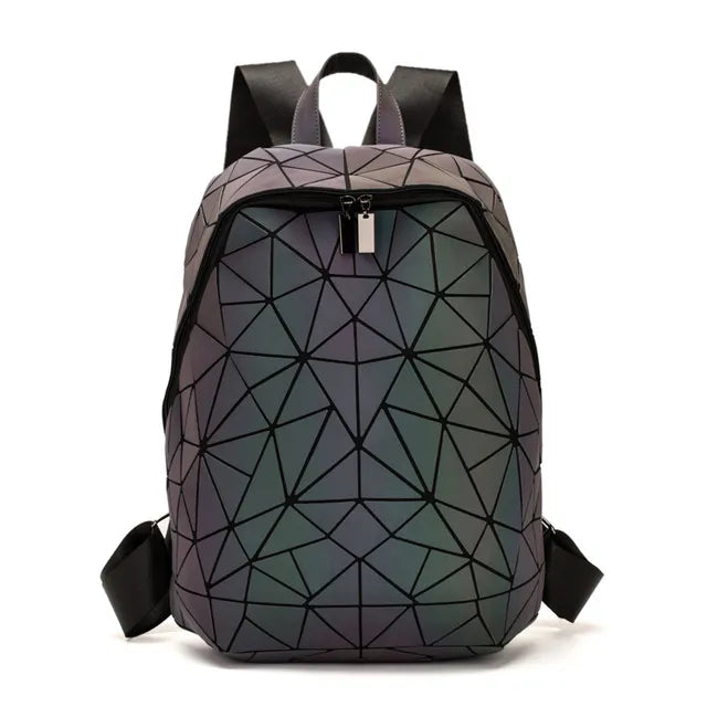 Geometric Holographic Backpack The Store Bags