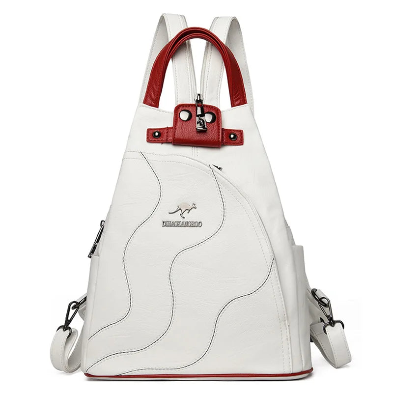 Mochila Triángulo de Piel ERIN