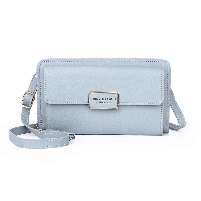 Phone Wristlet Wallet Leather The Store Bags Blue