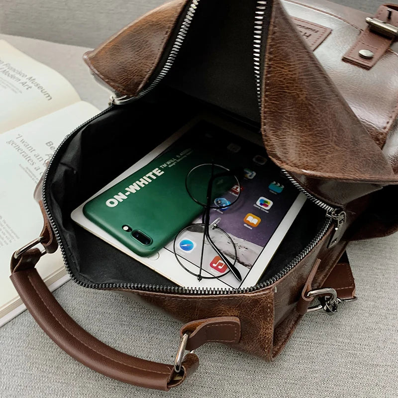 Double Buckle Flap Backpack The Store Bags