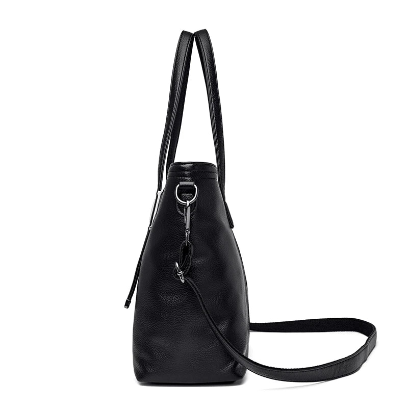 Bolsa tote piel con cremallera