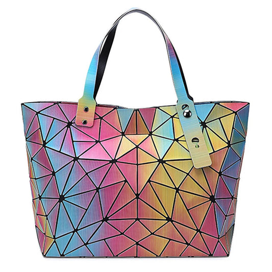 Colorful Geometric Tote Bag The Store Bags colourful 