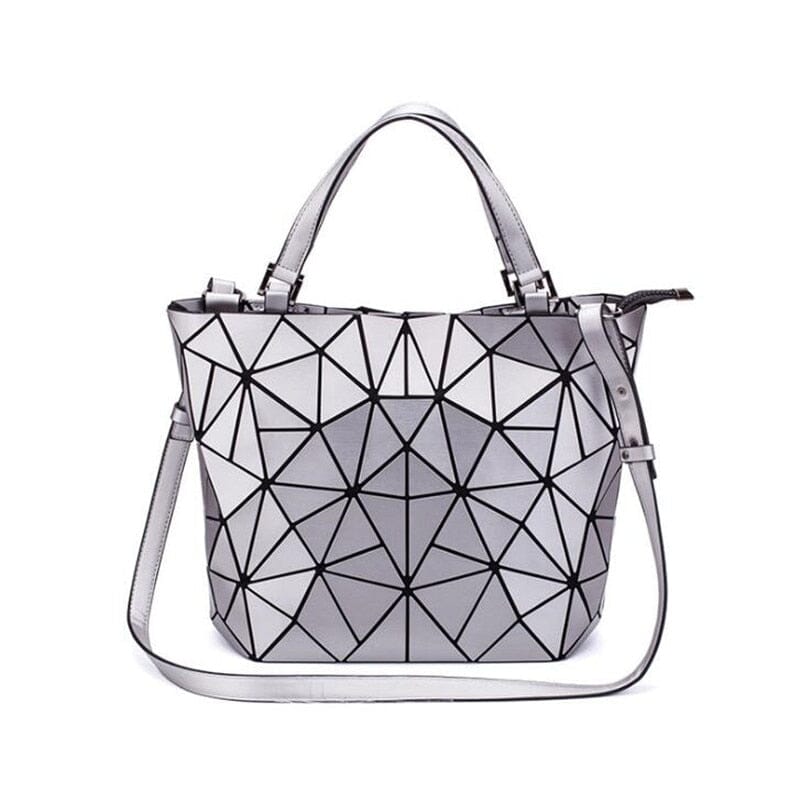 Geometric Shape Handbag The Store Bags silver 