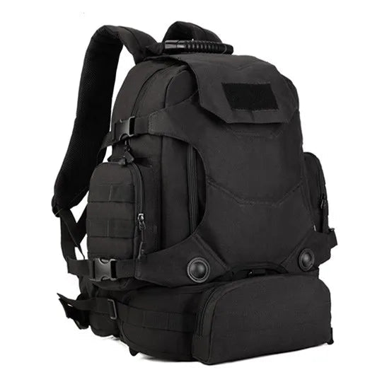 Green military backpack The Store Bags black 30 - 40L