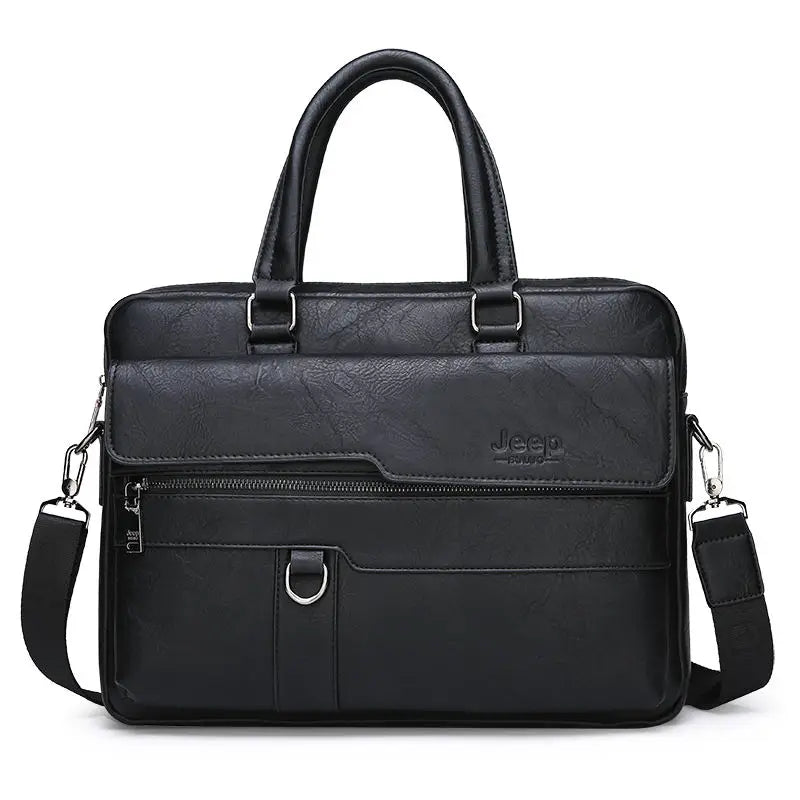Leather Messenger Bag 15 inch Laptop The Store Bags Black