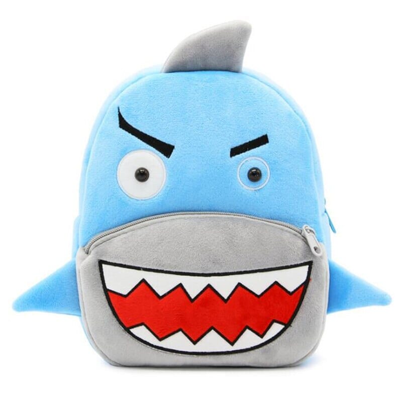 Shark Plush Backpack The Store Bags Blue 