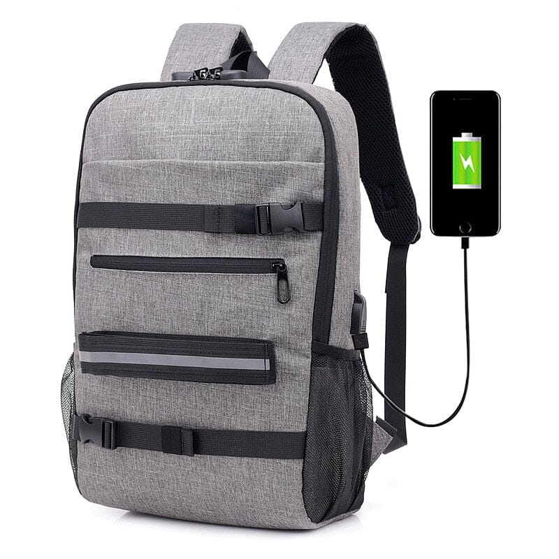 15.6 inch Laptop Backpack Rucksack Water Resistant The Store Bags Light Gray A