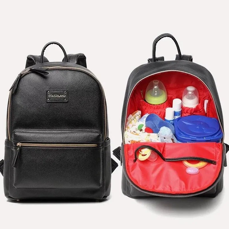 Vegan Leather Diaper Backpack