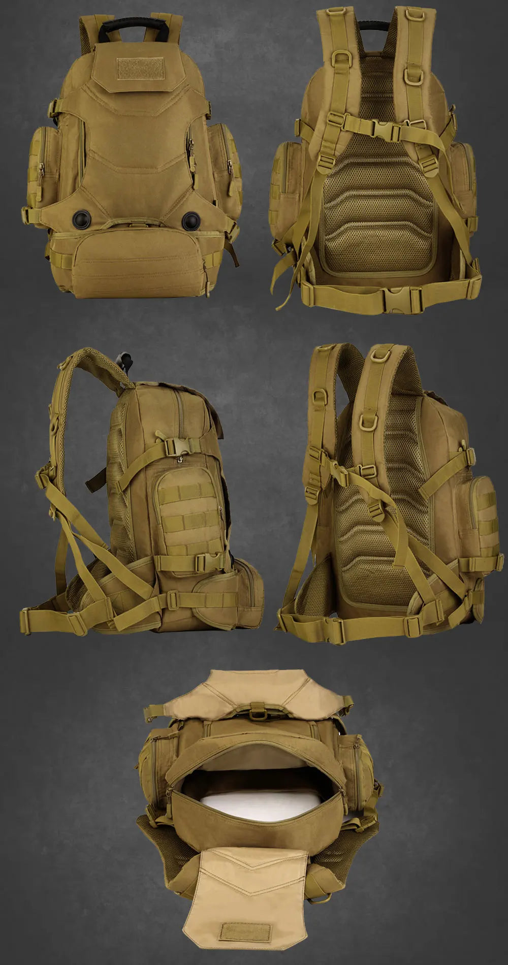 Green military backpack The Store Bags