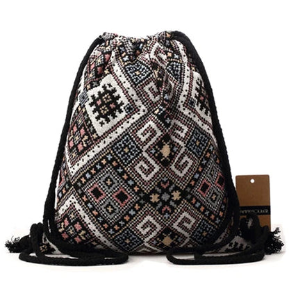 Bohemian Drawstring Backpack The Store Bags No 2 13 inches 
