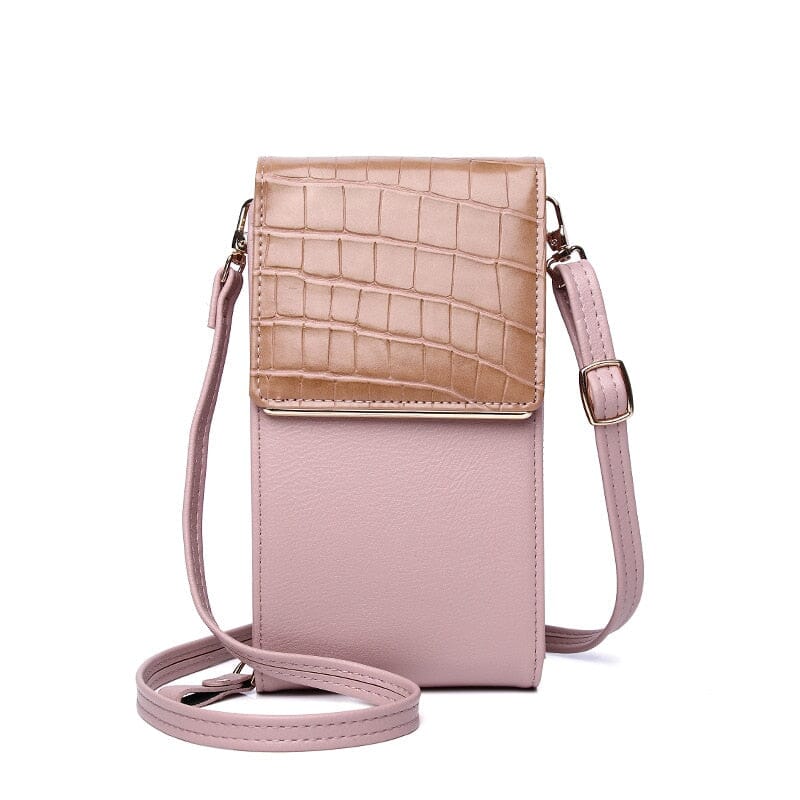 Leather Crossbody Phone Wallet The Store Bags Pink
