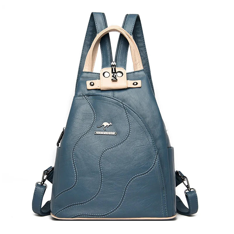 Mochila Triángulo de Piel ERIN