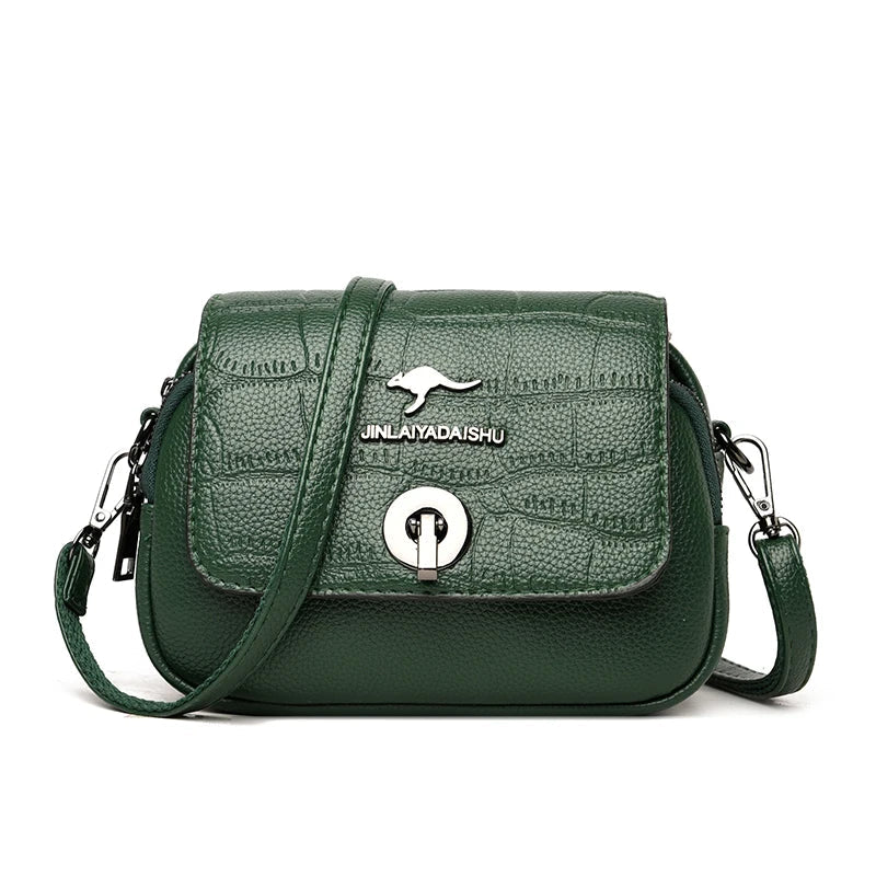 Croco Crossbody Bag The Store Bags Green