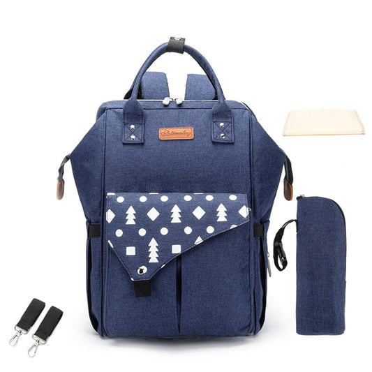Diaper Bag Backpack With USB Charging Port The Store Bags Dark blue 