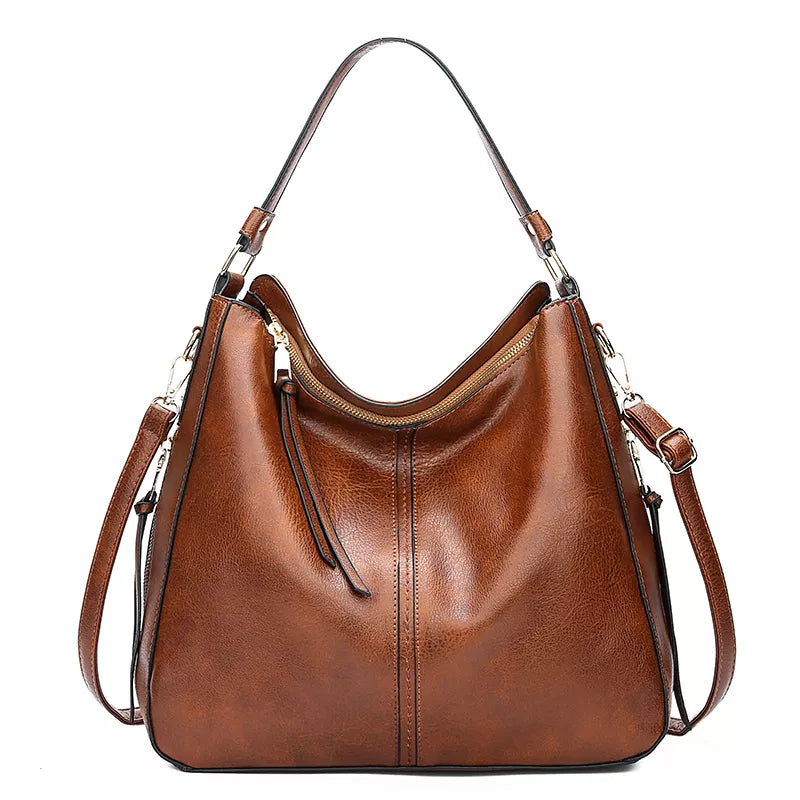 PU Leather Tote Bag The Store Bags Brown