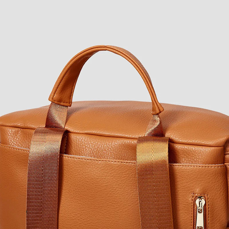 Brown Leather Backpack Diaper Bag The Store Bags