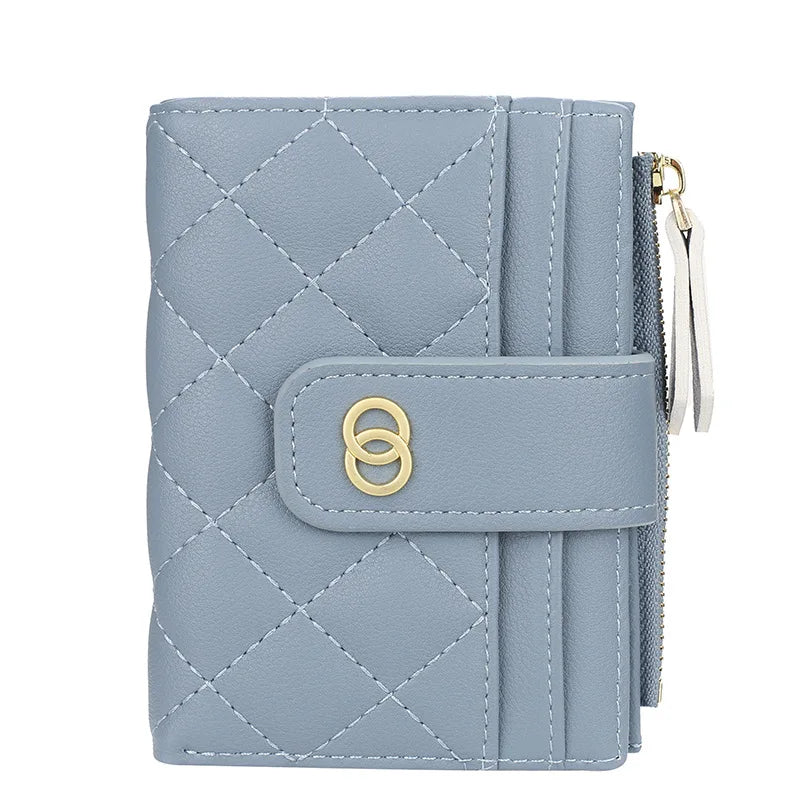 Cartera Pequeña De Piel Negra Mujer