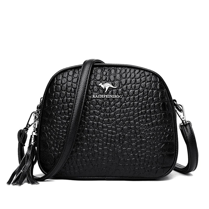 Embossed Leather Purse The Store Bags Black