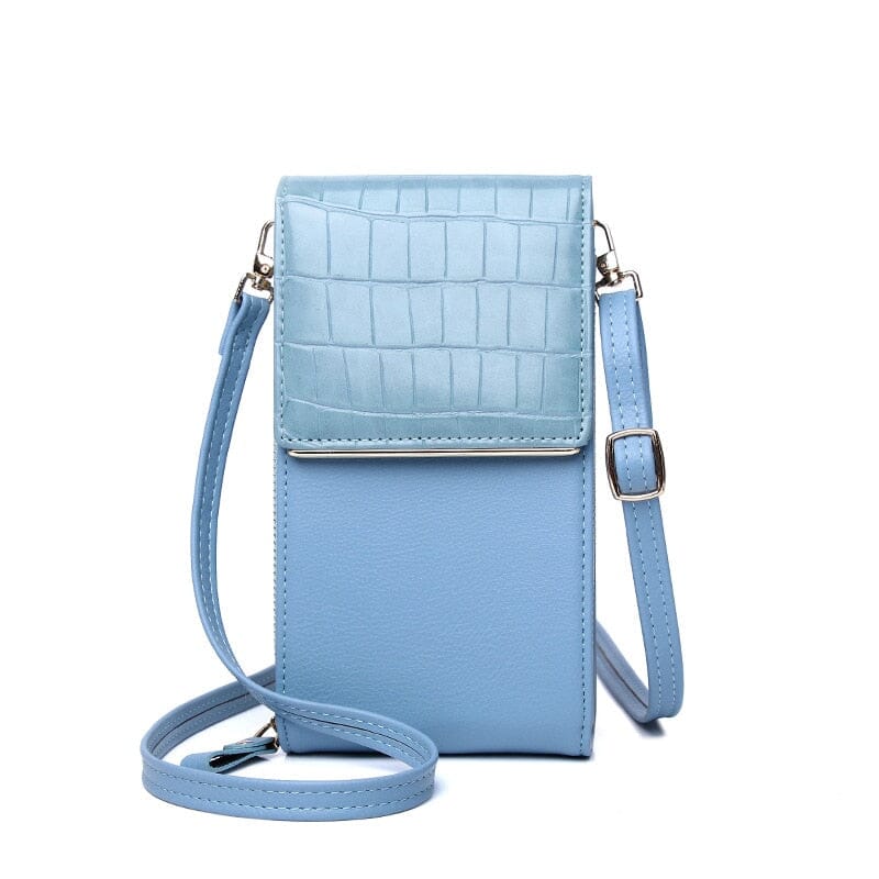 Leather Crossbody Phone Wallet The Store Bags Blue 