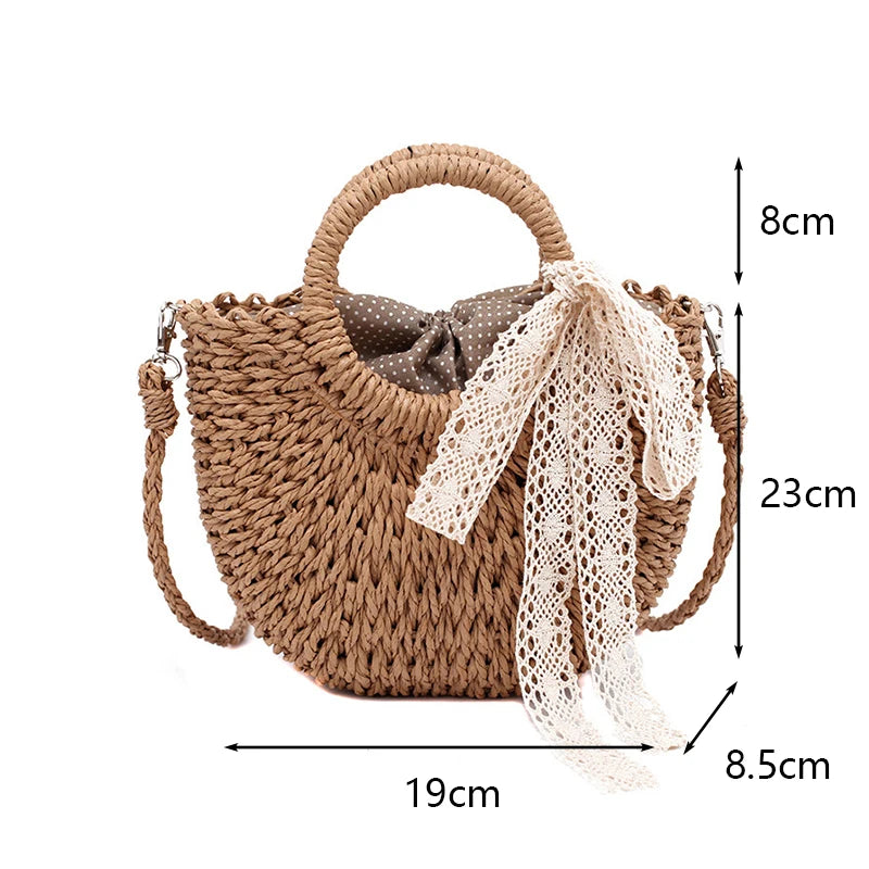 Straw Bag Summer OHO The Store Bags