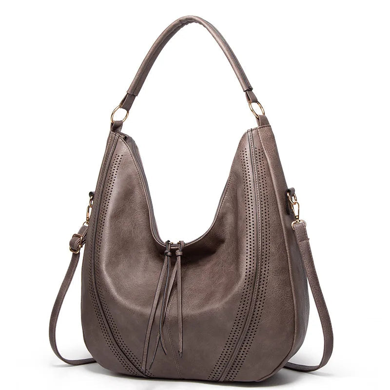 Baguette Leather Shoulder Bag The Store Bags GRAY