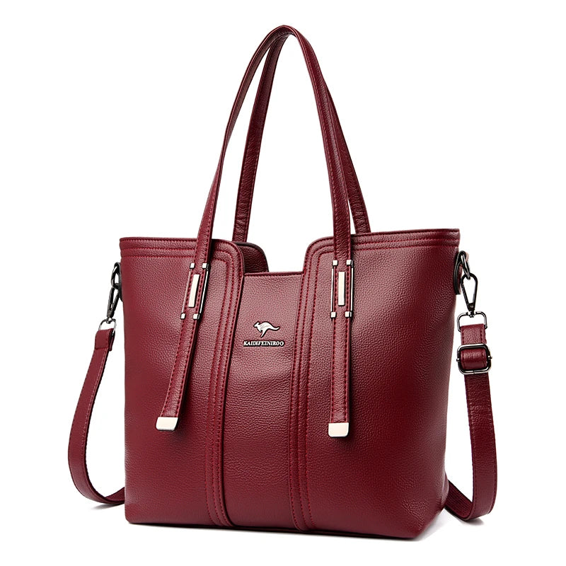 Bolsa tote piel con cremallera